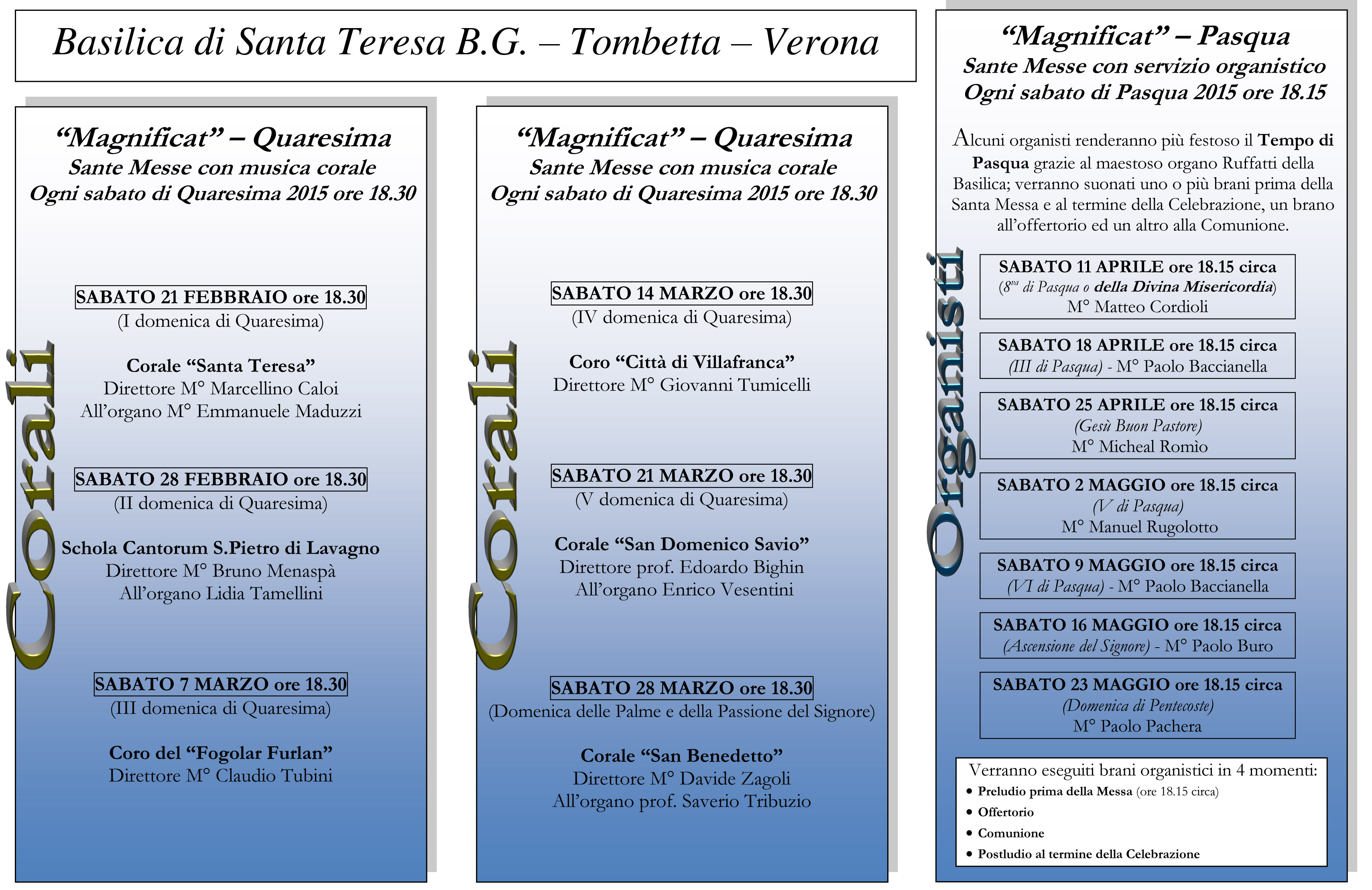 Archivio attività Magnificat