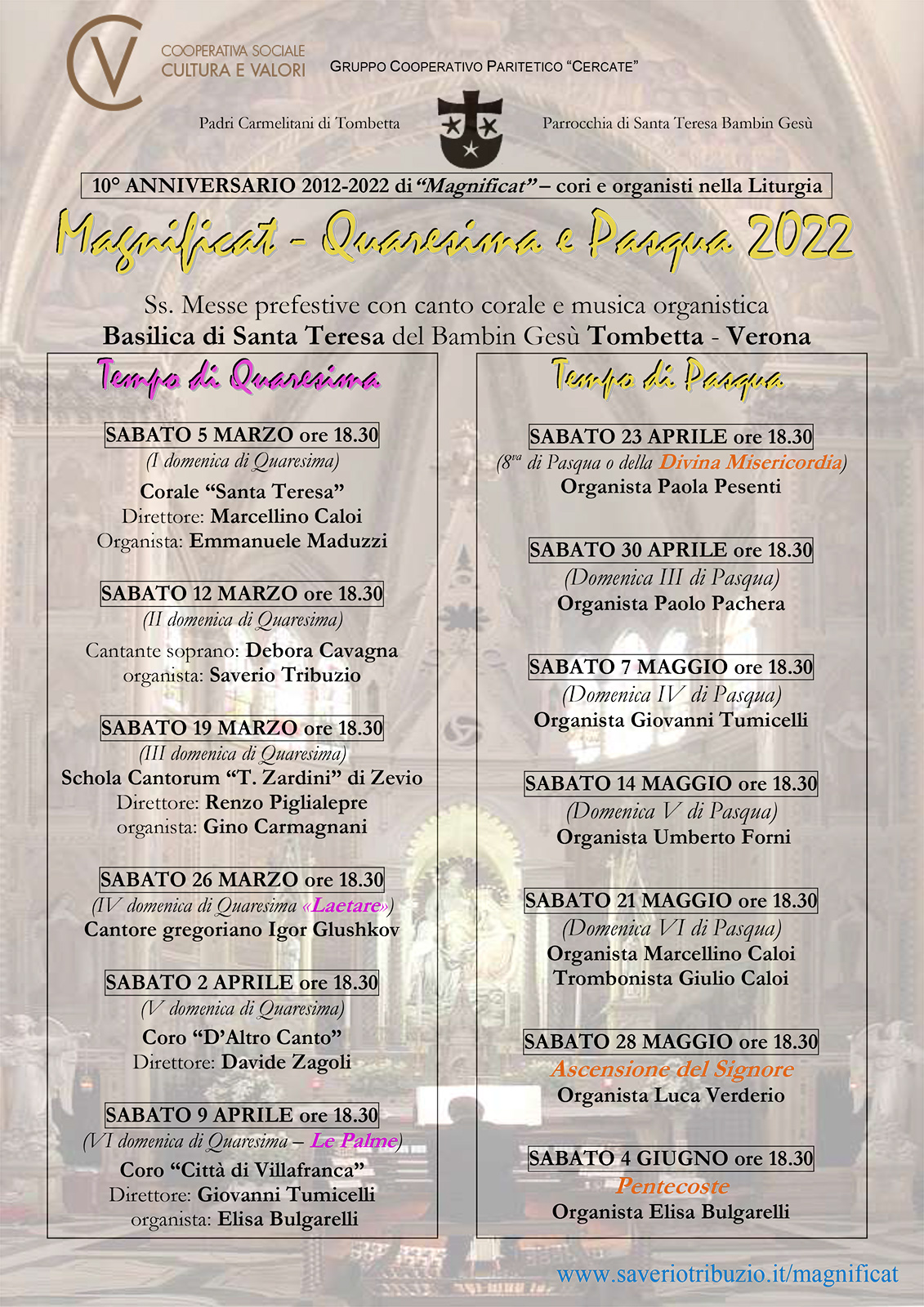 Archivio attività Magnificat