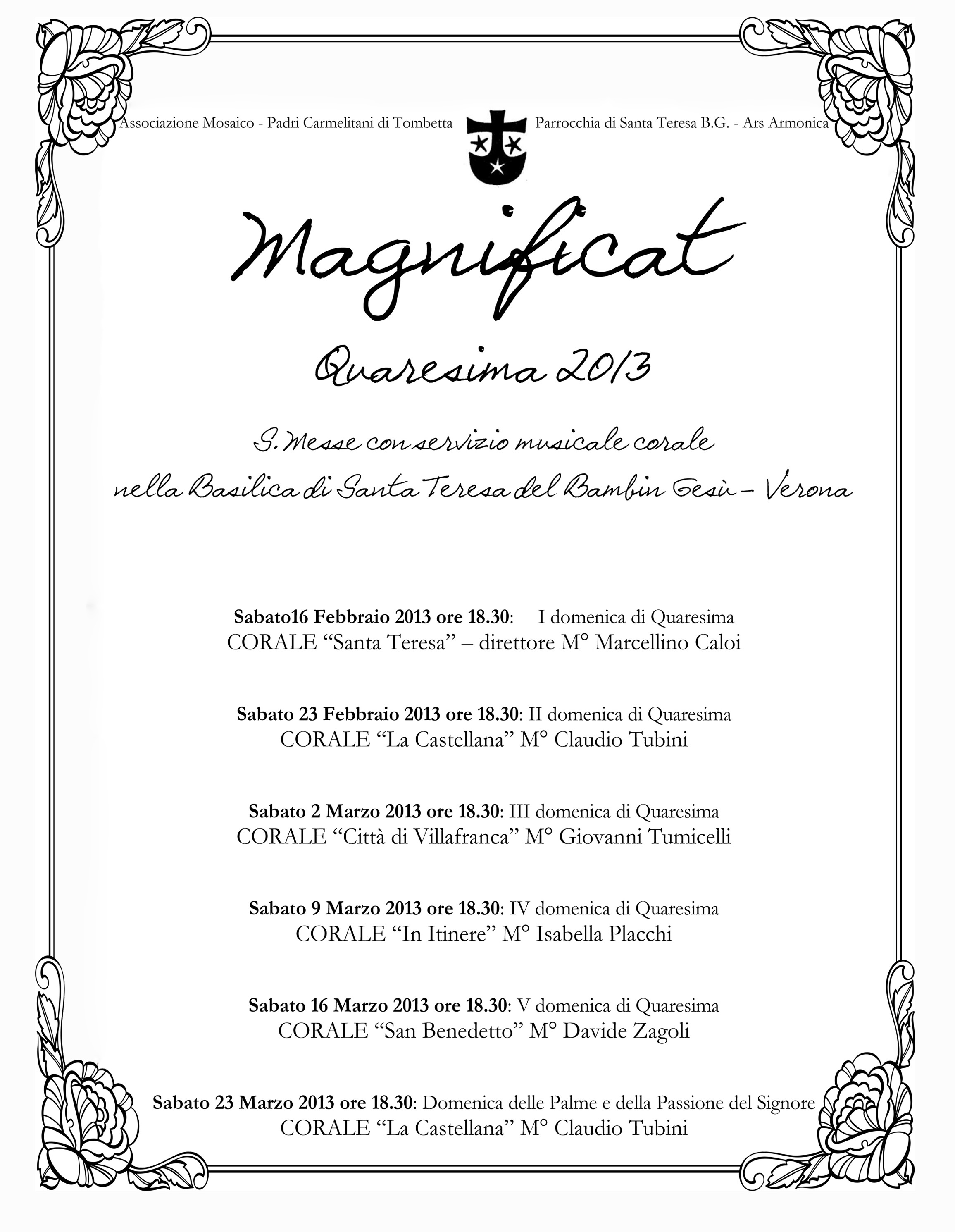 Archivio attività Magnificat